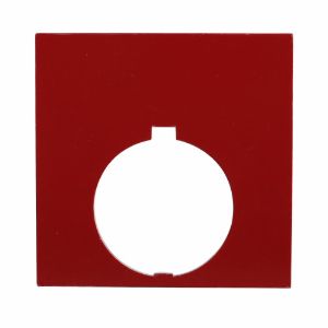 EATON 10250TLP77STAMP Drucktasten-Beschriftungsplatte, quadratische Beschriftungsplatte, rot oder schwarz | BJ4ZNU