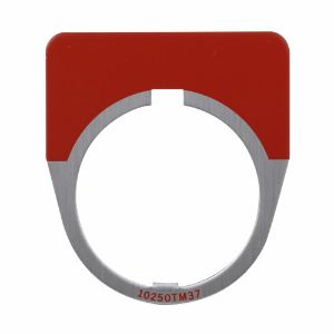EATON 10250TM37 Drucktasten-Beschriftungsplatte 1/2 runde Beschriftungsplatte, rot | BJ4ZQG 39R191
