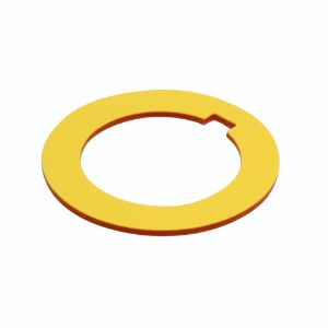 EATON 10250TRP78STAMP Pushbutton Legend Plate Round Legend Plate, Plastic, Yellow Or Red | BJ4ZWZ