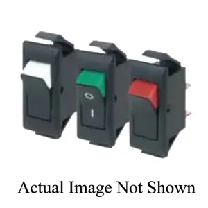 EATON 2500HR11E Rocker Switch, With Red Lens/Rocker | BJ6HNQ