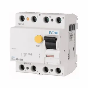 EATON 167109 Residual Current Circuit Breaker, 63A | BJ6EFE