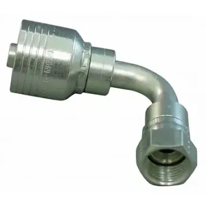 EATON 1BA20FJB20 Hydraulic Hose Fitting, Steel, 90 Deg Elbow, -20 For Hose Dash Size | CR2ZZX 10C251