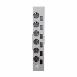 EATON 1MM612RP Residential Meter Stack, Amperage Rating: 125A, Bus Rating: 800A, Outdoor | BJ6FXA