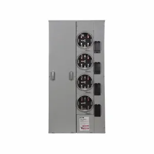 EATON 1MP4124RRLB Meter Pack, Socket Amperage: 125 A, Aluminum, Bus Rating: 400 A, Horn Bypass | BJ6GAQ