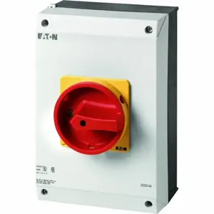 EATON 255907 Moeller?? P3 Main Switch, P3, 100 A, Surface Mounting, 3 Pole, 1 N/O, 1 N/C | BJ6HVX