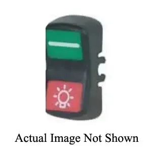 EATON 2C0000F0000F0 Rocker Button/Actuator With Snap-In Lens, For Use With NGR Rocker Switch | BJ6KQC