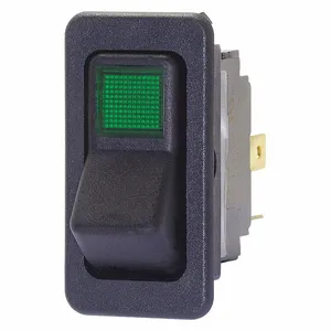 EATON 8005K37N113V32 Lighted Rocker Switch, SPST, Momentary Off/On, 3 Connections | BJ6YFW 21EV16