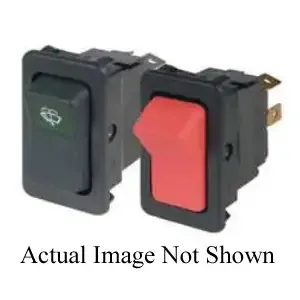 EATON 8006K25N1V2 Rocker Switch, With Black Standard Mounting Frameng Frame | BJ6YHW