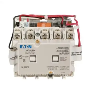 EATON A202K1EA Magnetically Held Lighting Contactor, 30 A, 30 A, Five-Pole, Magnetically Latched | BJ7CGE