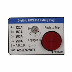 EATON A4KES300T5 Molded Case Circuit Breaker Accessory Rating Plug, Digitrip 310, 320, 340, 360, 380 A | BJ7GMZ