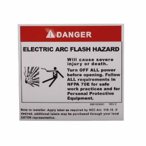 EATON ARCFLASHLBL Group Metering Accessories And Renewal Parts Arc Flash Warning Label Kit | BJ7KMQ