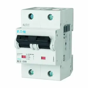 EATON AZ-2-C80 Az Miniature Circuit Breaker, High-Capacity IEC Only, 80A, Two-Pole Protected, 230/400V | BJ7KXB