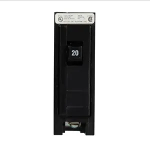 EATON BAB1020 Magnetic Circuit Breaker, Bolt-On Mounting, High Intensity Discharge, 20 A, Single-Pole, 120/240 V | AG8MAZ