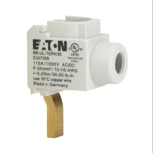 EATON BBUL-TEPA-35-1 Box Type Wiring Lug, 115A, 1000 VAC/VDC, 1 Openings, #10 Awg-1/0 Copper Only | CV6TQD