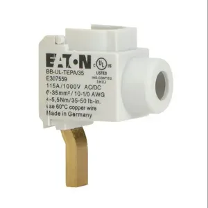 EATON BBUL-TEPA-35-3 Box Type Wiring Lug, 115A, 1000 VAC/VDC, 1 Openings, #10 Awg-1/0 Copper Only, Pack Of 3 | CV6TQE