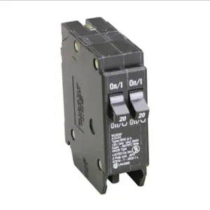 EATON BD2020 Thermal Magnetic Circuit Breaker, Type Bd 1-Inch Ctl Plug-On Circuit Breaker | BJ7QAY