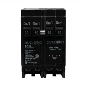 EATON BQC230250 Thermal Magnetic Circuit Breaker, Type Bqc 1-Inch Ctl Plug-On Circuit Breaker | BJ7RFQ