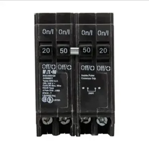 EATON BQC2502120 Thermal Magnetic Circuit Breaker, Type Bqc 1-Inch Ctl Plug-On Circuit Breaker | BJ7RFL