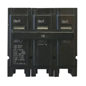 EATON BR310 Br Thermal Magnetic Circuit Breaker, Type Plug-On Circuit Breaker, 10 A, 10 Kaic | BJ7RXQ