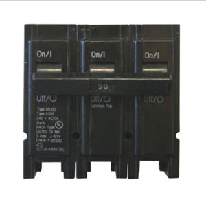 EATON BR390 Br Thermal Magnetic Circuit Breaker, Type Plug-On Circuit Breaker, 90 A, 10 Kaic | BJ7RYR