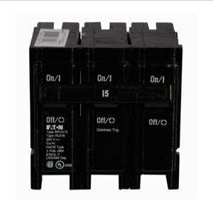 EATON BRH315 Br Thermal Magnetic Circuit Breaker, Type Plug-On Circuit Breaker, 15 A, 22 Kaic | BJ7TNA