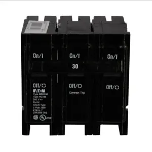 EATON BRH330 Br Thermal Magnetic Circuit Breaker, Type Plug-On Circuit Breaker, 30 A, 22 Kaic | BJ7TND