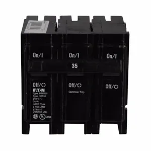 EATON BRH335 Br Thermal Magnetic Circuit Breaker, Type Plug-On Circuit Breaker, 35 A, 22 Kaic | BJ7TNE