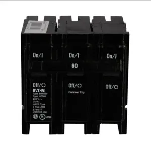 EATON BRH360 Br Thermal Magnetic Circuit Breaker, Type Plug-On Circuit Breaker, 60 A, 22 Kaic | BJ7TNQ