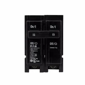 EATON BRHH215 Br Thermal Magnetic Circuit Breaker, Type Plug-On Circuit Breaker, 15 A, 42 Kaic | BJ7TPH