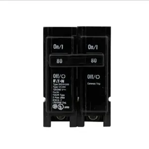 EATON BRHH280 Br Thermal Magnetic Circuit Breaker, Type Plug-On Circuit Breaker, 80 A, 42 Kaic | BJ7TPU