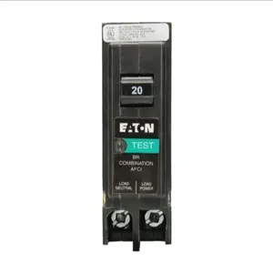 EATON BRP120AF Circuit Breaker, Afci Combination Circuit Breaker, 15 A, 10 Kaic | CE6GFP