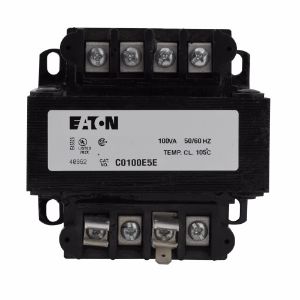 EATON C0100E5B Industrial Control Transformer, Pv: 208/277V, Taps: None, Sv: 24V | BJ7UHX