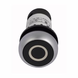 EATON C22-DR-S-X0-K11 Drucktaster, Ätzung: X0, Schwarz, Kunststoffbetätiger, silberne Blende | BJ7VPC