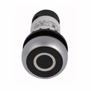 EATON C22-D-S-X0-K01 Pushbutton, Etching X0, Black, Plastic Actuator, Silver Bezel, 1Nc | BJ7VRR