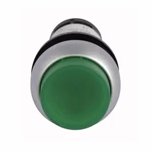 EATON C22-DLH-G-K10-230 Pushbutton, Illuminated, Button, Led, Silver Bezel, Extended | BJ7VEE