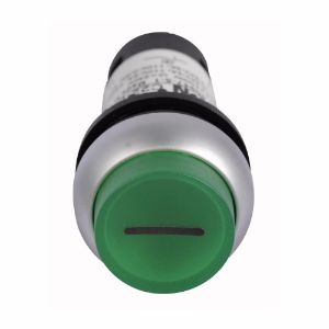 EATON C22-DLH-G-X1-K10-230 Drucktaster, beleuchtet, Taste, LED, silberne Blende, erweitert | BJ7VEQ