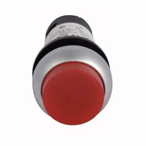 EATON C22-DLH-R-K01-230 Pushbutton, Illuminated, Button, Led, Silver Bezel, Extended | BJ7VEW