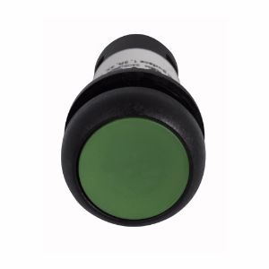 EATON C22S-DG-K10 Drucktaster, grüner Betätiger, schwarze Blende, 1 Nein, IP67, IP69K | BJ7WAA