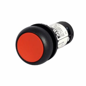 EATON C22S-DR-K02 Drucktaster, rotes Betätigungselement, schwarze Blende, 2 Öffner, IP67, IP69K | BJ7WEY