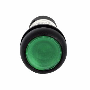 EATON C22S-DRL-G-K10-24 Pushbutton, Illuminated, Button, Led, Button: Black Bezel, Flush | BJ7WEX