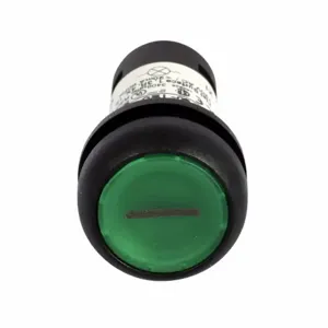 EATON C22S-DL-G-X1-K10-24 Pushbutton, Illuminated, Button, Led, Button: Black Bezel, Flush | BJ7WCE