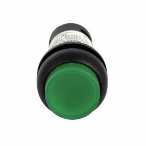 EATON C22S-DRLH-G-K10-230 Drucktaster, beleuchtet, Taste, LED, Taste, schwarze Blende, erweitert | BJ7WFM
