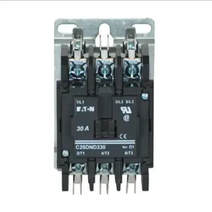 EATON C25DND330A Definite Purpose Contactor, Quick, 30A, 110-120 Vac, 50/60 Hz | BJ7YTB 49C082