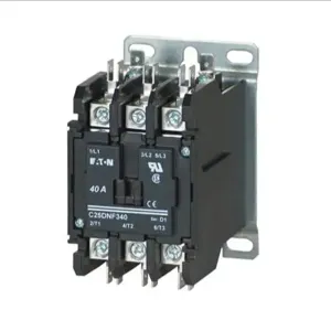 EATON C25DNF340A Definite Purpose Contactor, Quick, Class J, 600V, 60A, 40A, 110-120 Vac, 50/60 Hz | BJ7ZPG 49C085