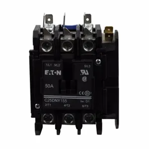 EATON C25DNY162A Definite Purpose Contactor, Non-Reversing Contactors And Starters, 15???50A | BJ8AUX