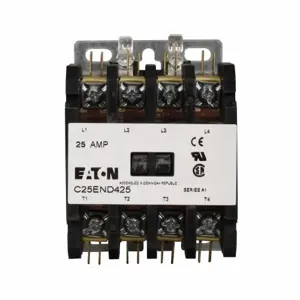 EATON C25END425L Definite Purpose Contactor, Non-Reversing Contactors And Starters, 25???40A | BJ8BDY