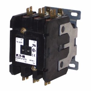 EATON C25FNF375H Definite Purpose Contactor, 75A, 277 Vac, 60 Hz, Open With Metal Mounting Plate, 15-50A | BJ8BJV