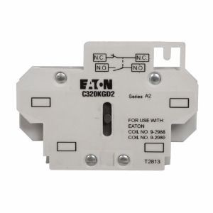 EATON C320KGD2 No/Nci Interlock, Side Mounted Auxiliary Contact, Used W/ Nema-00-0 Cn35--A, B, D | BJ8BVH