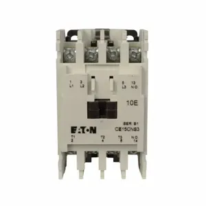 EATON CE15AN3AB IEC Contactor, 7A, 110-120 Vac, 50-60 Hz, 7A, Frame A, 45Mm, 50-60 Hz, 0.25 Hp | BJ8GNU