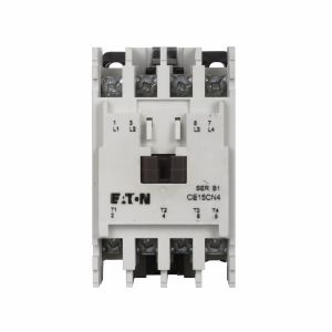 EATON CE15BN4KB IEC Contactor, 10A, 240 Vac, 50 Hz, 10A, Frame B, 45 Mm, 50 Hz, Steel Mounting Plate | BJ8GQV